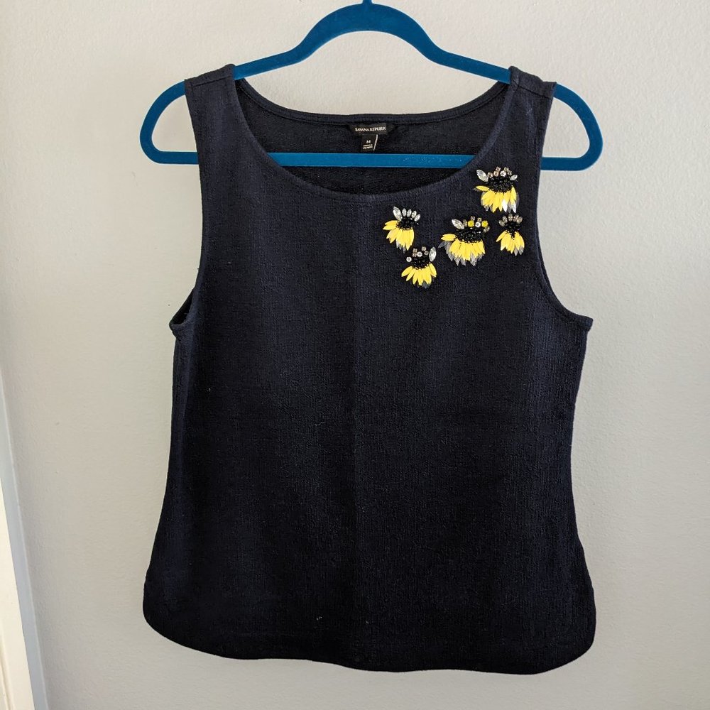 Banana Republic Textured Blue Tank